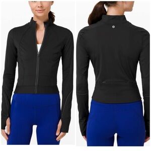 Lululemon Final Mile Jacket Black Reflective Running 8